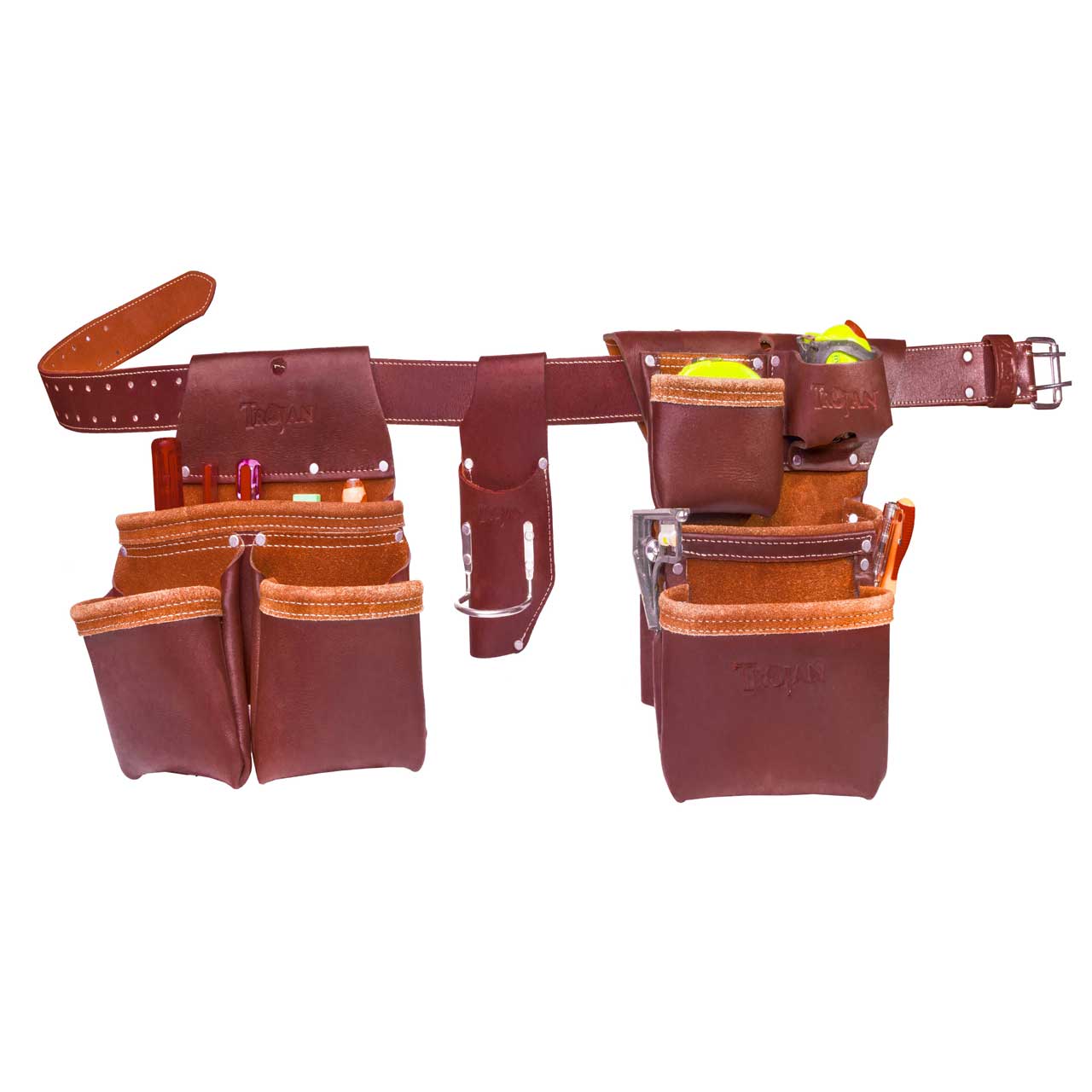 Tool Pouch Belt Leather Work Belt Tool Pouch Tojan Tool Belts