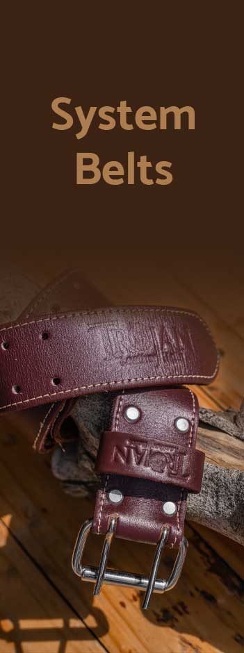 Leather Work Belt | Individual System Belts - Trojan Tool Belts